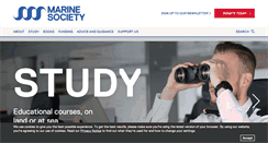 Desktop Screenshot of marine-society.org